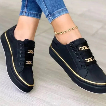 Luxe Glanz Sneakers für Damen – Komfortabel und Modisch für den Alltag