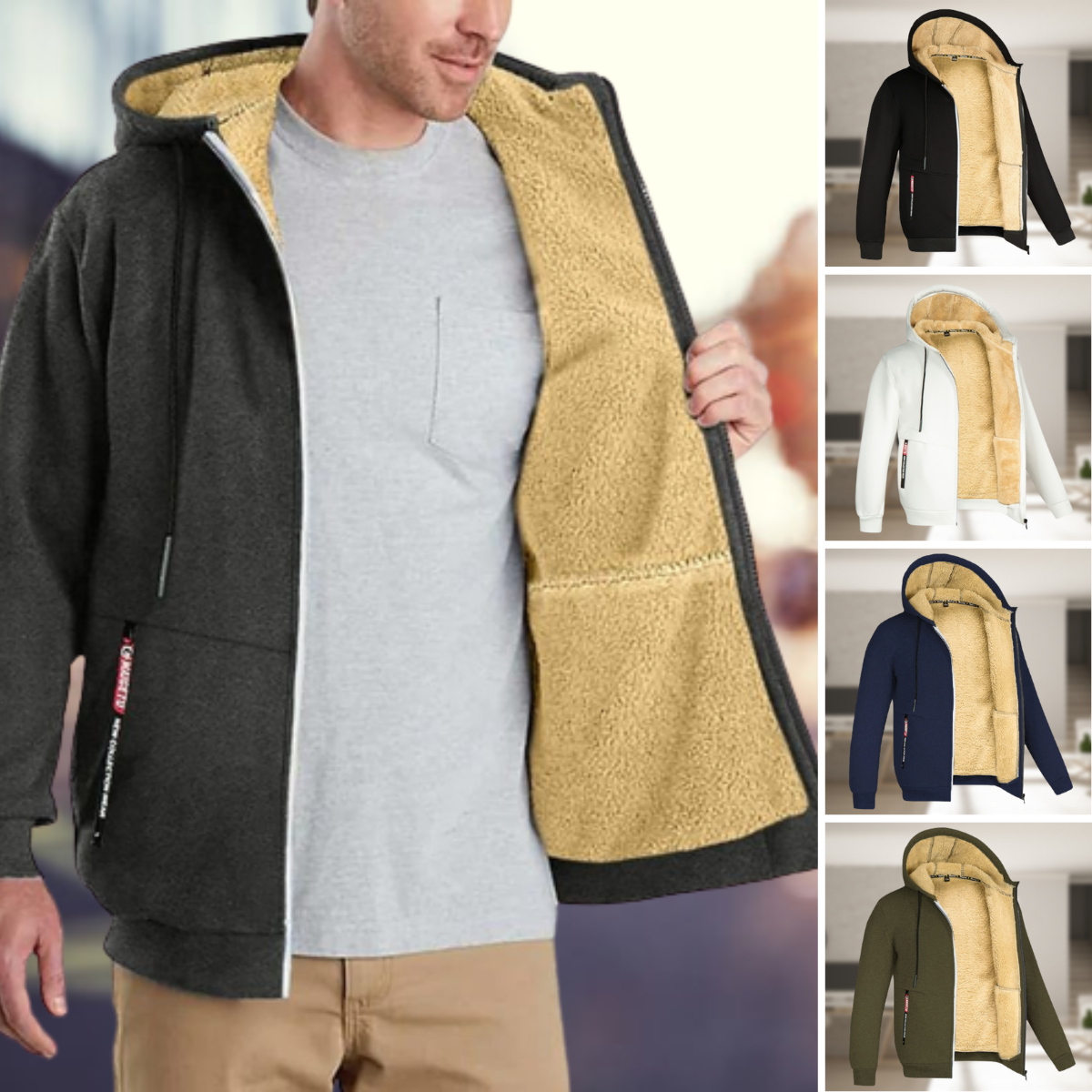 Komfortabler Fleece Hoodie – Warm und Stilvoll