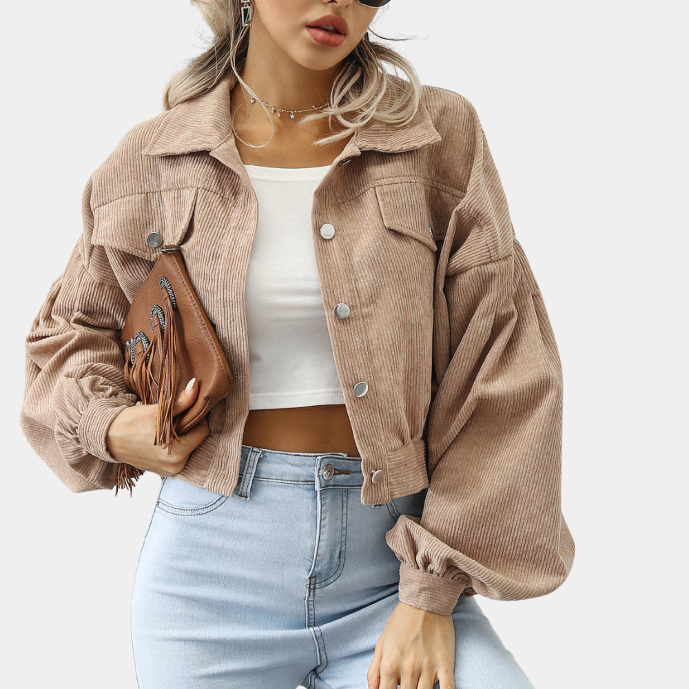 Victoria – Samtig Geripptes Damenjacke