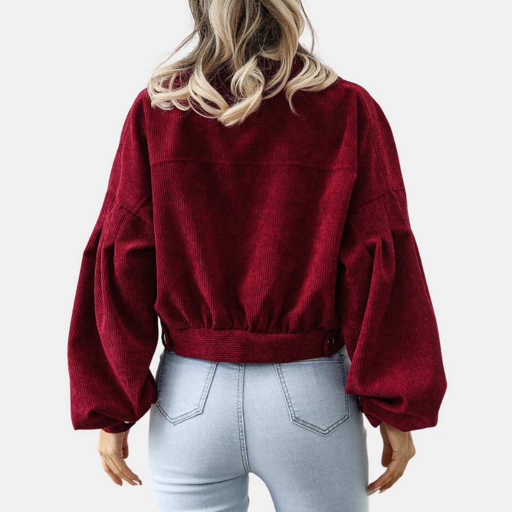 Victoria – Samtig Geripptes Damenjacke