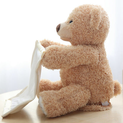 Kuschelbär – Tröstender Kuschelfreund mit Komforttuch für Kinder