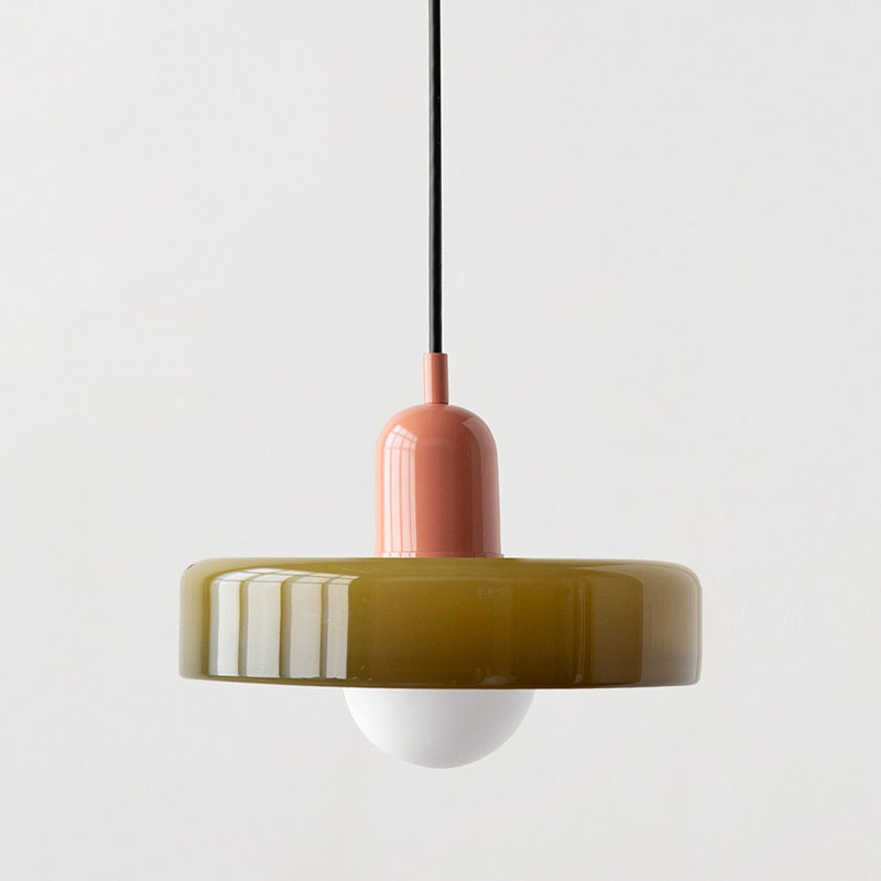 ColorLoop Pendelleuchte – Kunstzinnige Bauhaus-Hängeleuchte mit Warmlicht