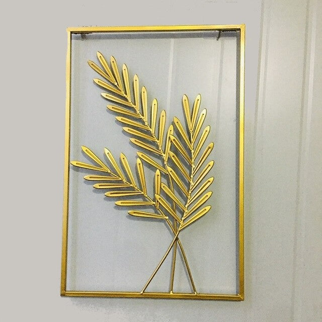 LuxiLeaf – Goldene Wanddekoration