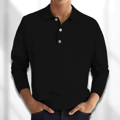 Elegantes Herren-Poloshirt mit langem Ärmel - Zeitlos und bequem