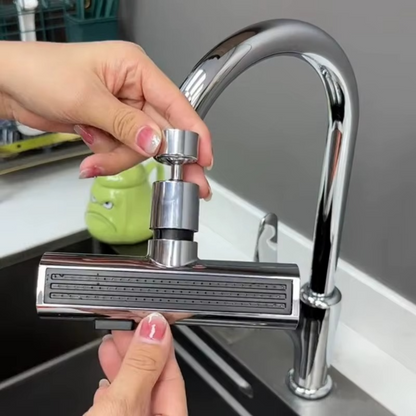 FlexiFlow Wasserhahnaufsatz – 4 Stufen & 360° drehbar