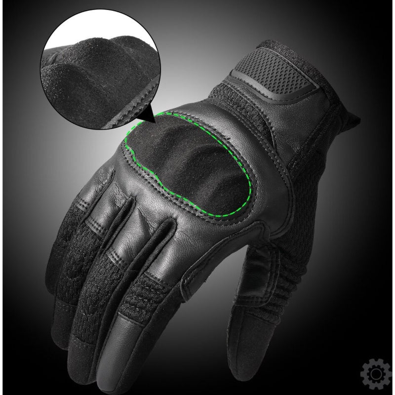 AirFlex Motorradhandschuhe – Atmungsaktives PU-Leder für Komfort und Sicherheit