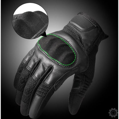AirFlex Motorradhandschuhe – Atmungsaktives PU-Leder für Komfort und Sicherheit