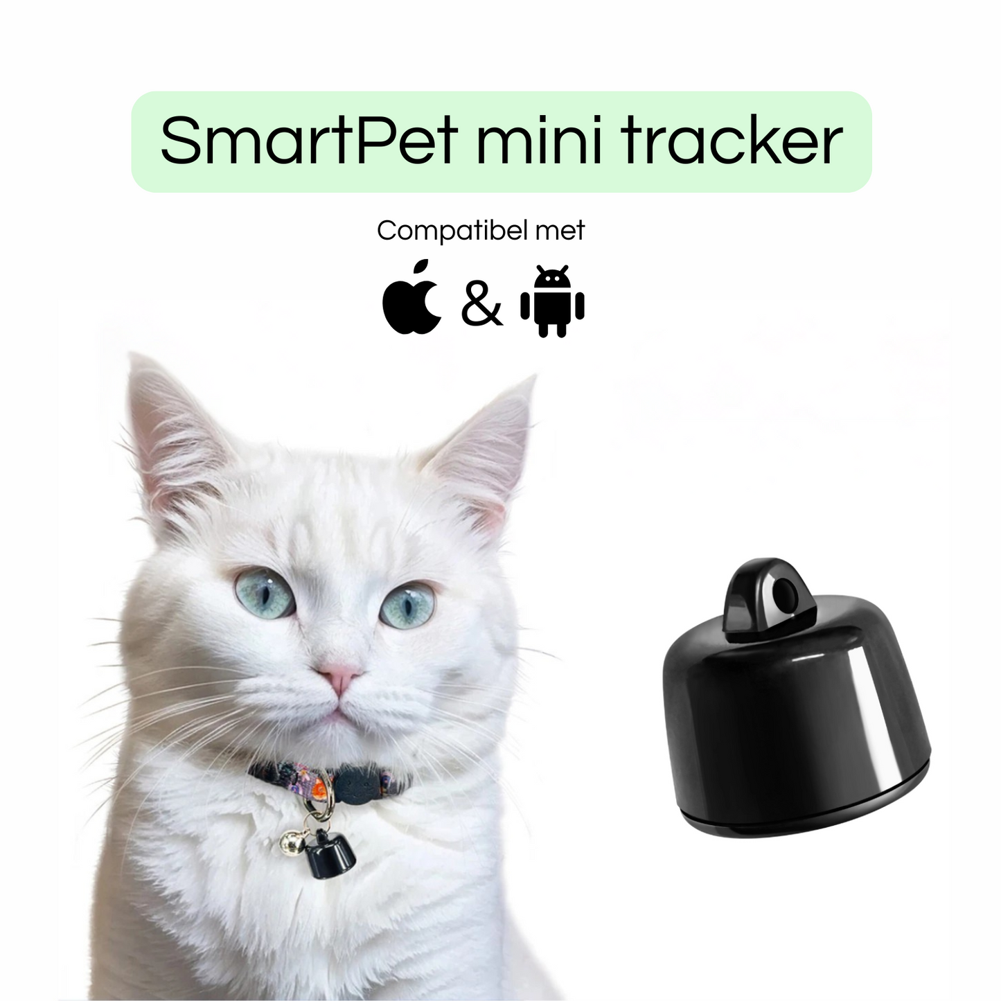 PetTrace Mini Tracker – Bluetooth-Ortungsgerät für Katzen, Hunde und kleine Haustiere