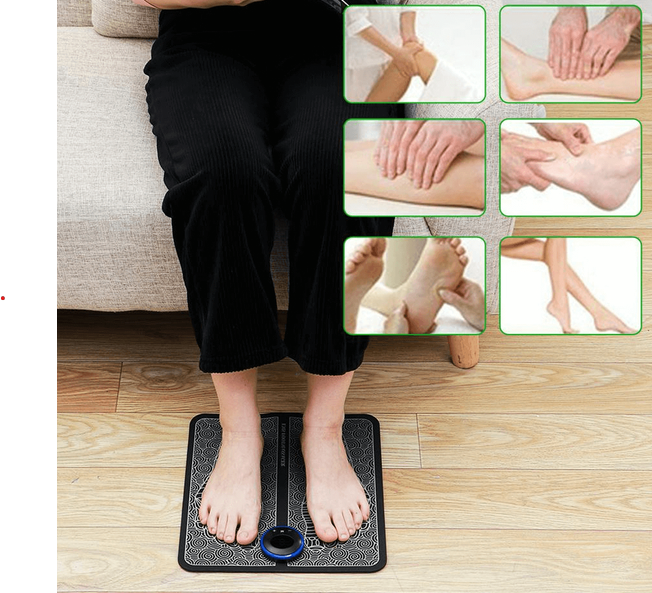 CirculatieBoost Fußmassage Matte – EMS Technologie für Entspannung und Erholung