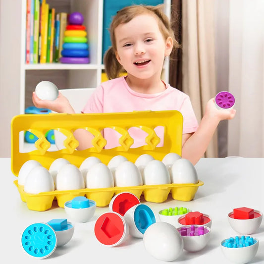 Formen-Matching-Eier – Pädagogischer Spielspaß für Kinder
