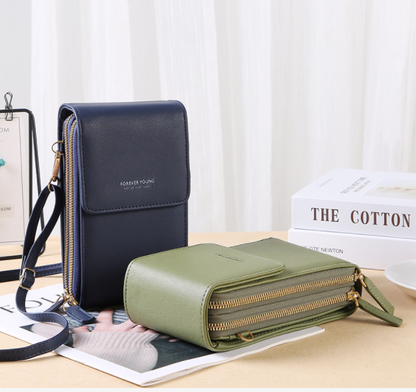 Touchscreen-Handtasche mit Geldbörse-Funktion – Kompakte Crossbody für den täglichen Gebrauch
