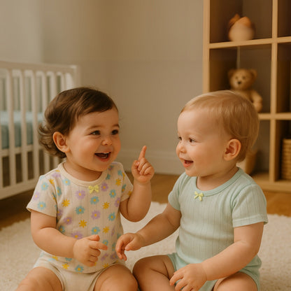 Fröhliches Baby T-Shirt Set – Bequem und Verspielt für Jeden Tag