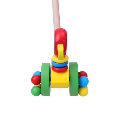 Dino Schiebewagen für Babys - Lehrreiches Holzspielzeug für Kleinkinder