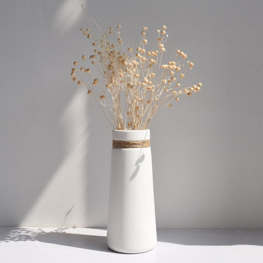 Natürliche Jute-Vase – Stilvolle Dekoration für Zuhause