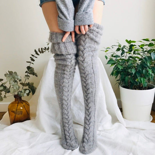 Trendy Over-the-Knee Socken - Bequeme Socken für den Winter