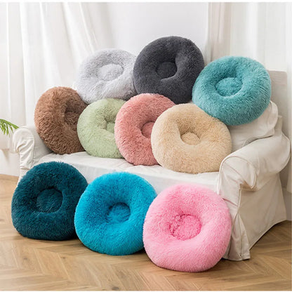 SnuggleNest Donut Bett – Weich und Beruhigend für Katzen und Hunde