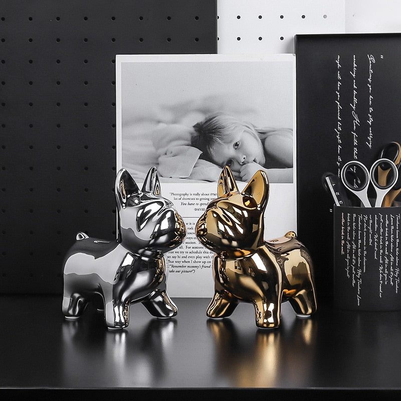 Glänzende Hundefiguren - Verspielte Dekoration für Jeden Raum