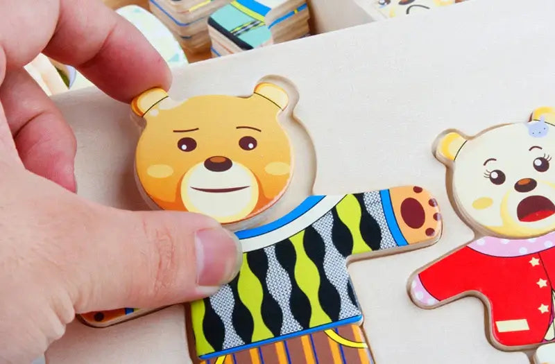 Pädagogisches Tierpuzzleset – Für kreatives und lehrreiches Ankleiden