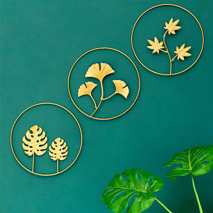 LuxiLeaf – Goldene Wanddekoration