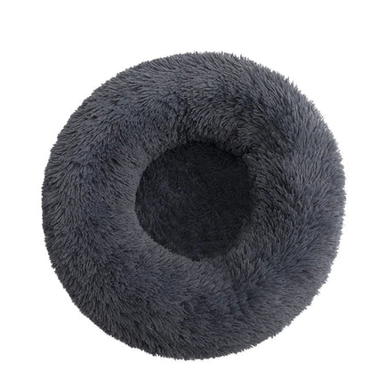 SnuggleNest Donut Bett – Weich und Beruhigend für Katzen und Hunde