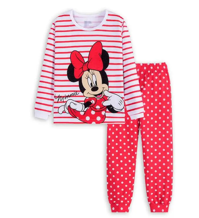 Lotte Prinzessin Pyjama Set für Kinder – Minnie Mouse Zweifarbiger Pyjama Set