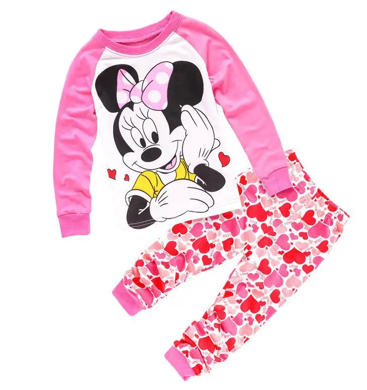 Lotte Prinzessin Pyjama Set für Kinder – Minnie Mouse Zweifarbiger Pyjama Set