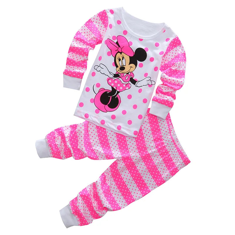 Lotte Prinzessin Pyjama Set für Kinder – Minnie Mouse Zweifarbiger Pyjama Set