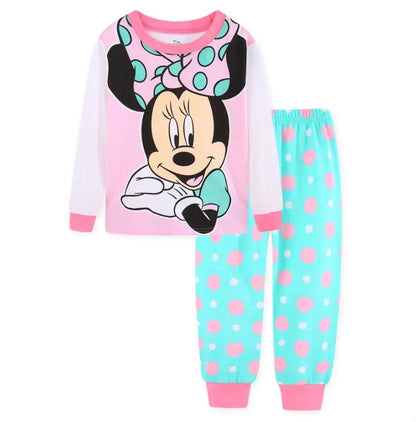 Lotte Prinzessin Pyjama Set für Kinder – Minnie Mouse Zweifarbiger Pyjama Set