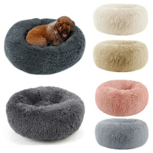 SnuggleNest Donut Bett – Weich und Beruhigend für Katzen und Hunde