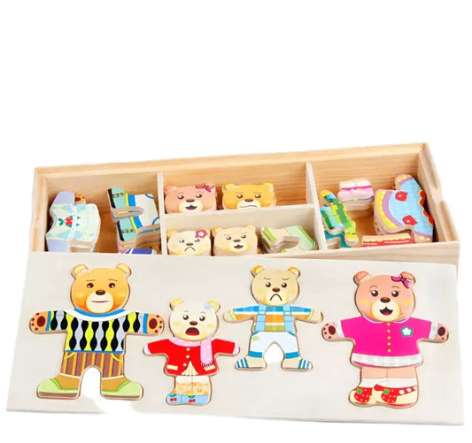Pädagogisches Tierpuzzleset – Für kreatives und lehrreiches Ankleiden
