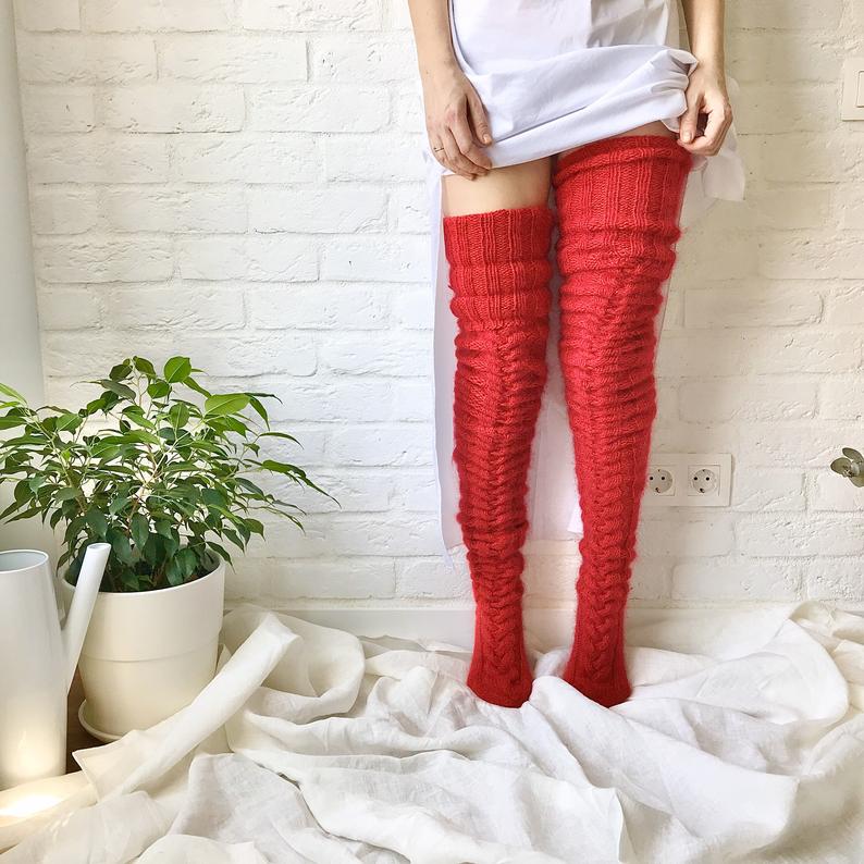 Trendy Over-the-Knee Socken - Bequeme Socken für den Winter