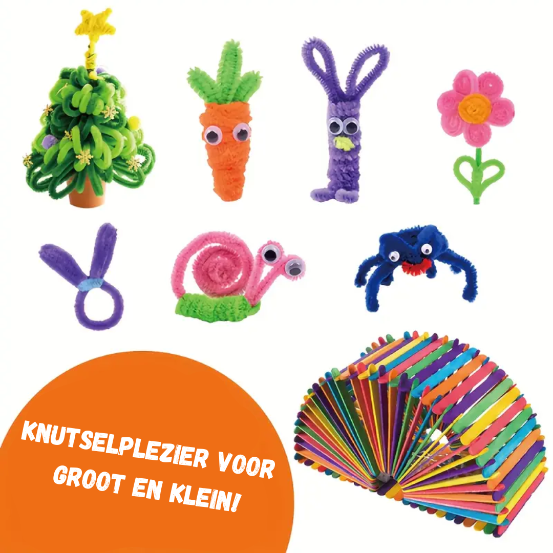 Kreative Bastelbox für Kinder – Komplettes Set für fantasievolles Basteln