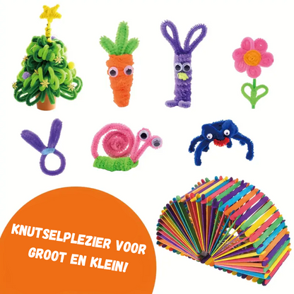Kreative Bastelbox für Kinder – Komplettes Set für fantasievolles Basteln