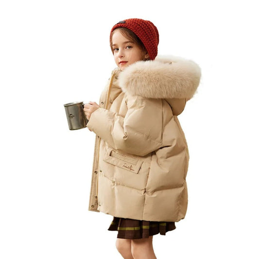 Kinder Winterjacke mit Daunen – Warm, Leicht und Bequem