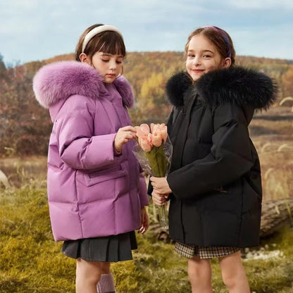 Kinder Winterjacke mit Daunen – Warm, Leicht und Bequem