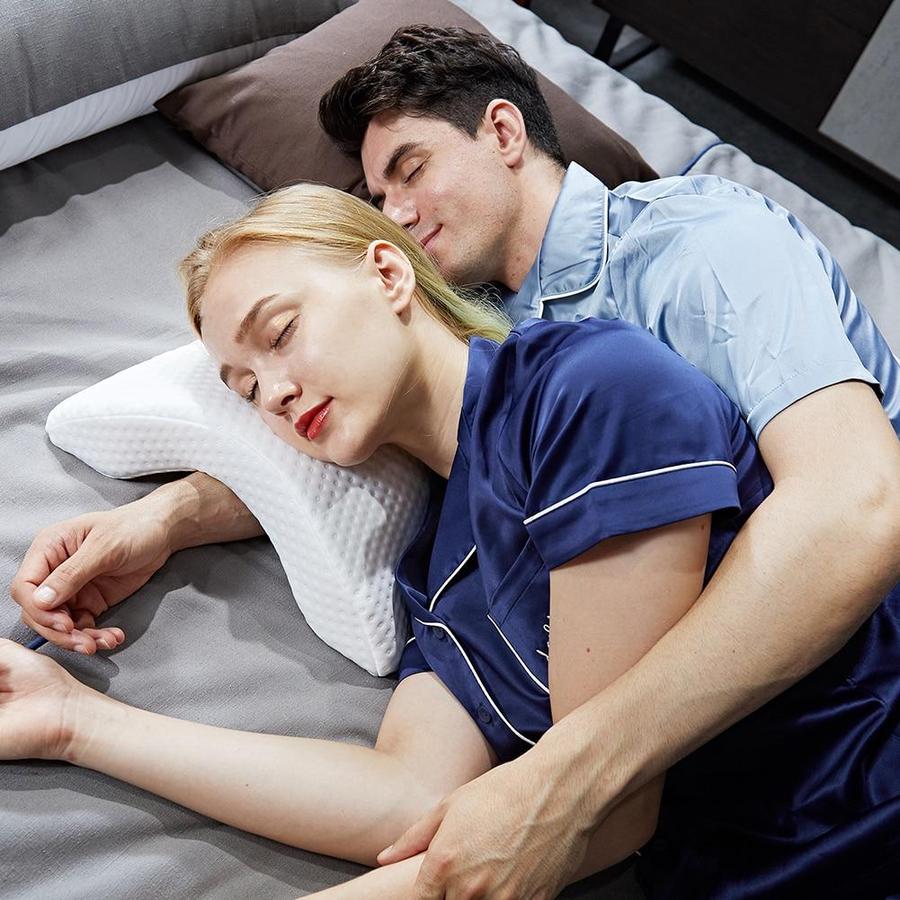 Ergonomisches Nackenstützkissen aus Polyesterfaser – Komfort & Unterstützung für Schlaf oder Ruhe
