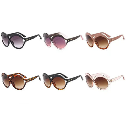 Elegante Runde Oversized Sonnenbrille – Leicht und Schützend