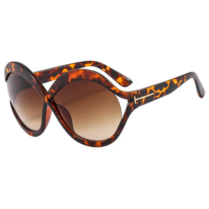 Elegante Runde Oversized Sonnenbrille – Leicht und Schützend