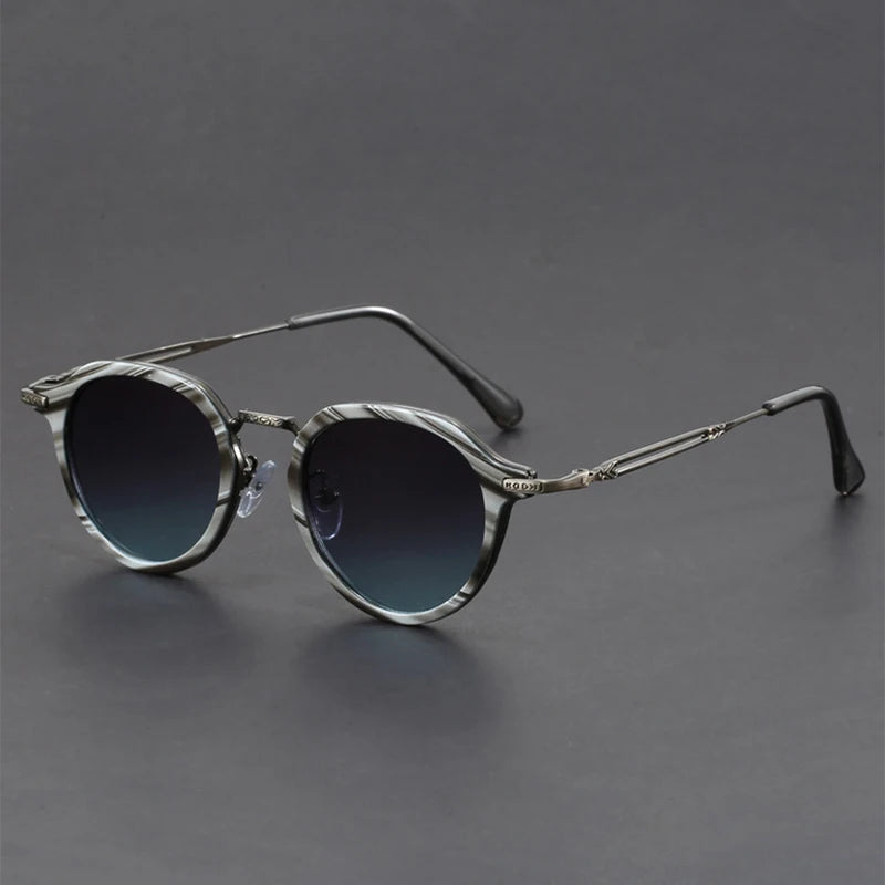 Vintage Runde Sonnenbrille für Herren – Stilvoll und Schützend