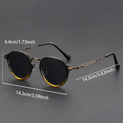Vintage Runde Sonnenbrille für Herren – Stilvoll und Schützend