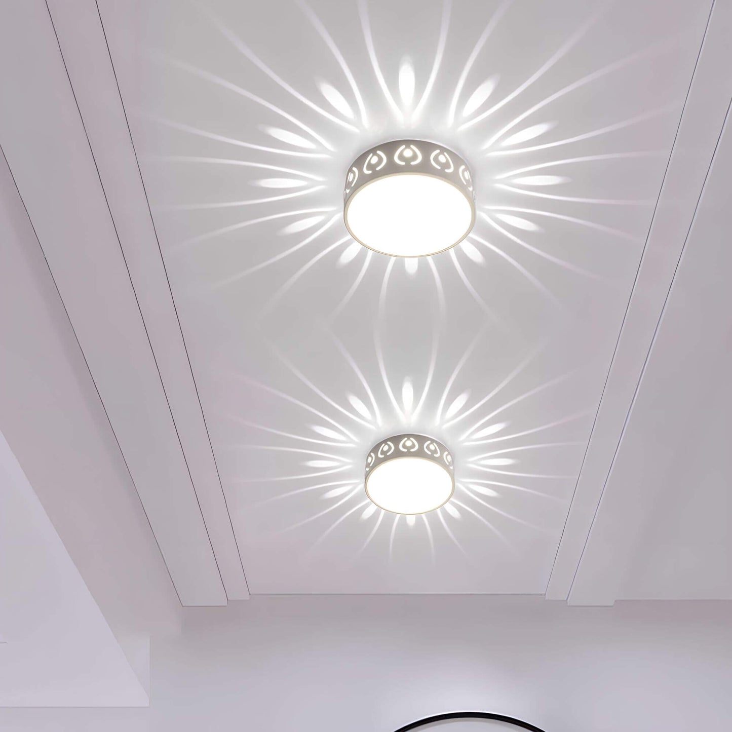 Moderne LED Deckenleuchte - Für Eingang, Flur und Balkon