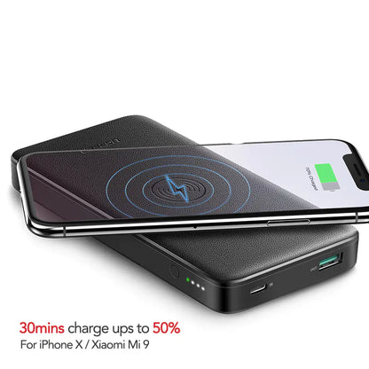 Drahtloses Schnelllade-Powerbank – 10.000mAh Dual-Ausgang