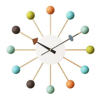 Moderne Wanduhr mit Kugeln – Stilvoll und Geräuschlos