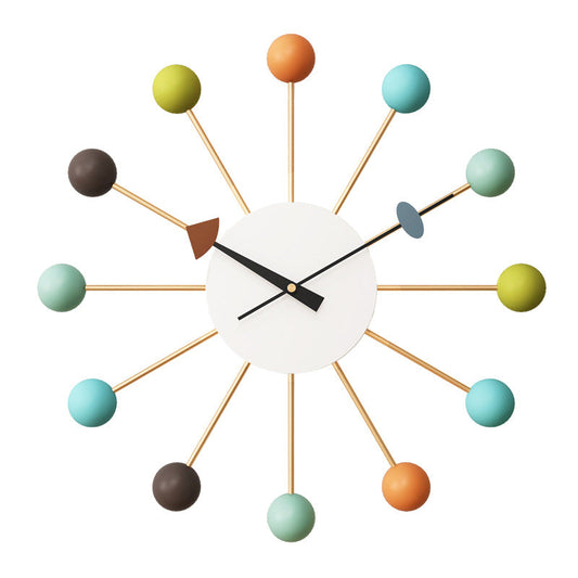 Moderne Wanduhr mit Kugeln – Stilvoll und Geräuschlos