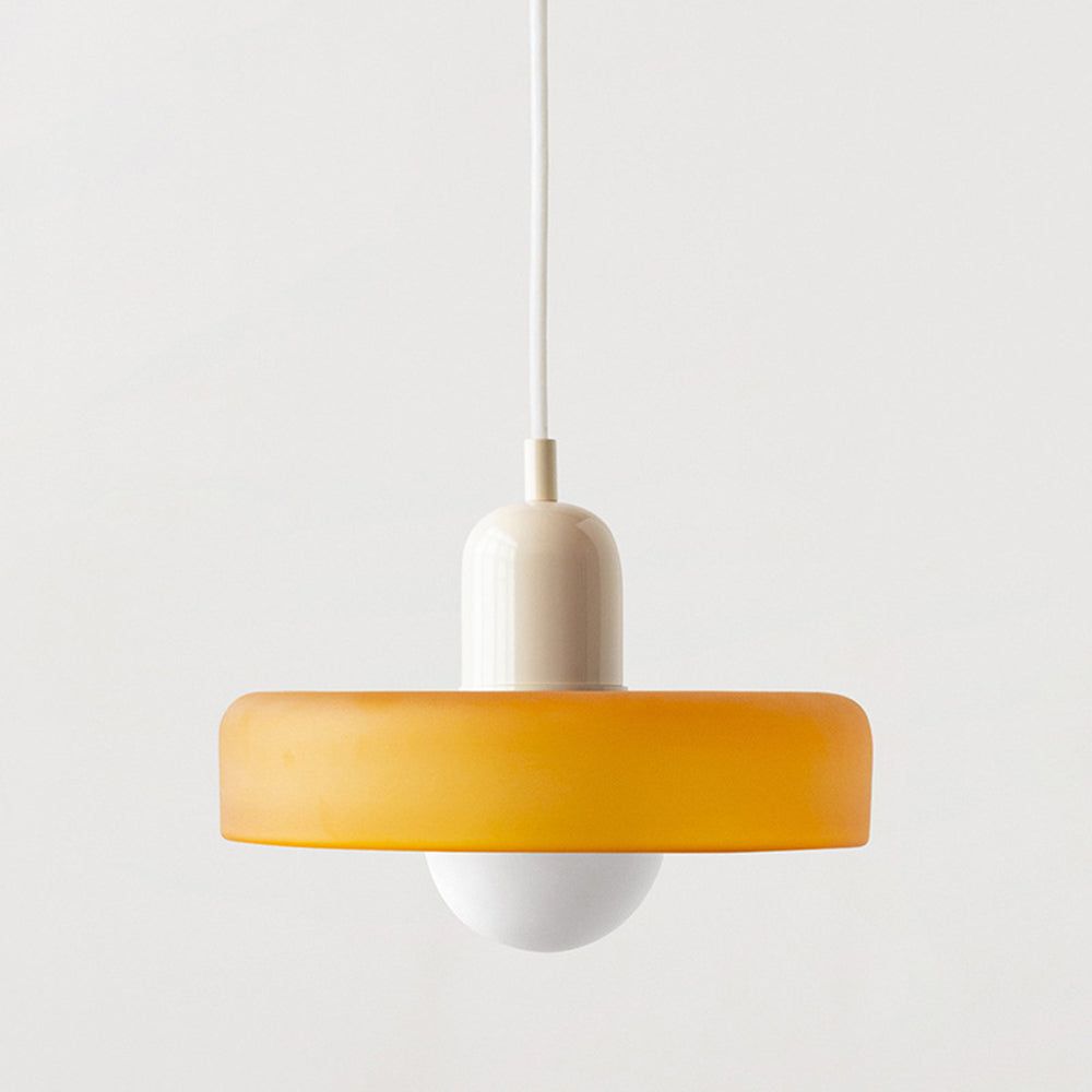 ColorLoop Pendelleuchte – Kunstzinnige Bauhaus-Hängeleuchte mit Warmlicht