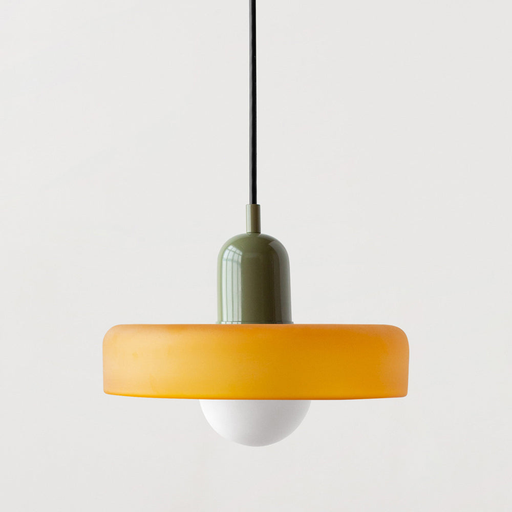 ColorLoop Pendelleuchte – Kunstzinnige Bauhaus-Hängeleuchte mit Warmlicht