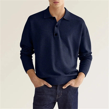 Elegantes Herren-Poloshirt mit langem Ärmel - Zeitlos und bequem
