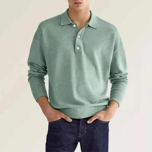 Elegantes Herren-Poloshirt mit langem Ärmel - Zeitlos und bequem