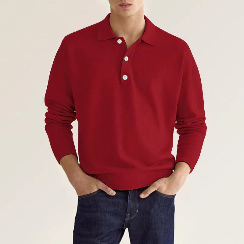 Elegantes Herren-Poloshirt mit langem Ärmel - Zeitlos und bequem