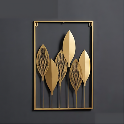 LuxiLeaf – Goldene Wanddekoration
